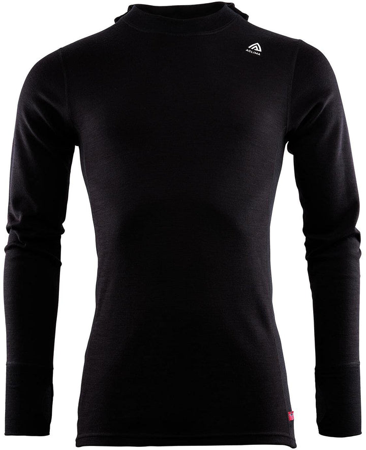 Aclima WarmWool Kapuzensweater Herren schwarz 2022 Unterwäsche XL Schwarz, XL Schwarz