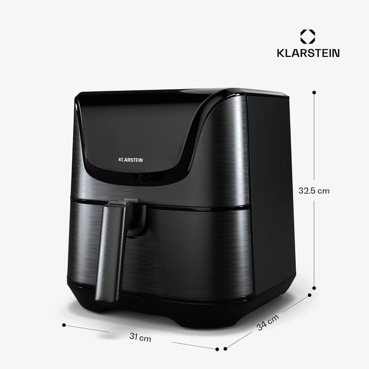 Klarstein AeroVital Deluxe Heissluftfritteuse – 5,4 L Airfryer, 1700 W, Touch-Display, 8 Programme,