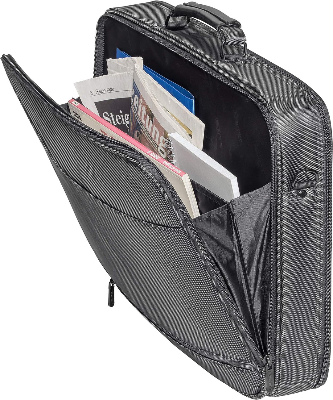 PEDEA Laptoptasche "Premium" Notebook-Tasche bis 17,3 Zoll (43,9 cm) Umhängetasche mit Schultergurt