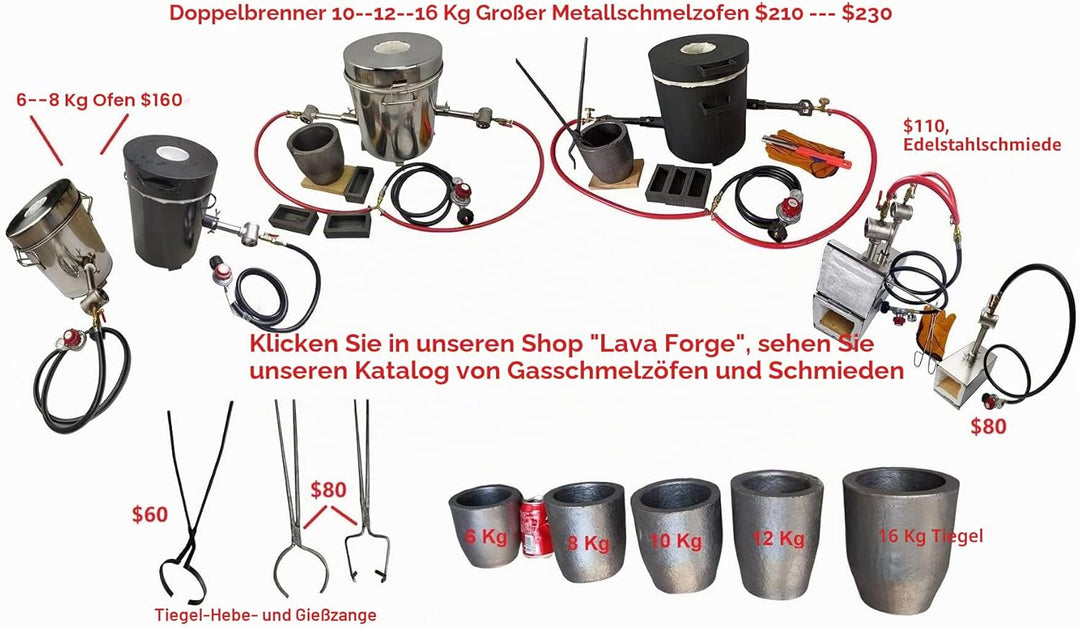 Propan Gas Schmiedebrenner Schmiedeblatt machen Gasofen