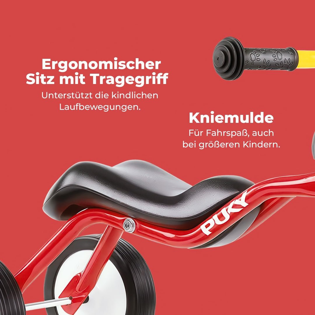 PUKY WUTSCH | Sicheres Rutschfahrzeug | Kinder Laufrad ab 1 Jahr | Mit Pendelachse | Sicherheitslenk