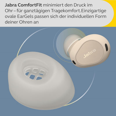 Jabra Elite 10 schnurlose In-Ear-Bluetooth-Kopfhörer Advanced Active Noise Cancellation, 6 eingebaut