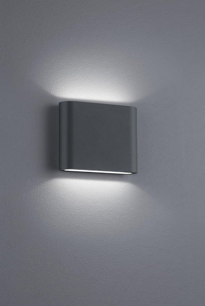Trio Leuchten LED Aussenleuchte Thames II 227560242, Aluminium anthrazit, 2 x 2.5 Watt, 1 Stück (1er