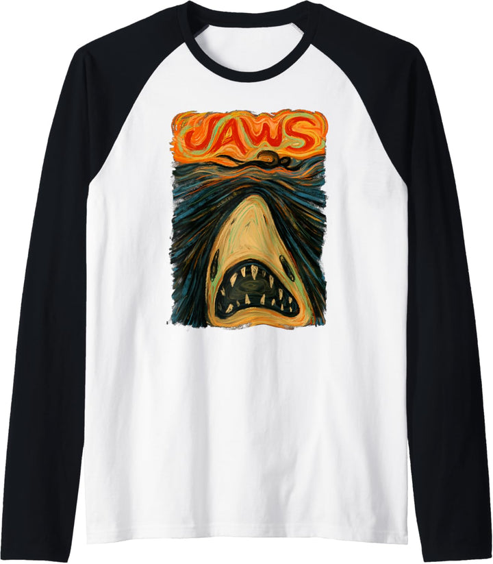 Jaws Scream Portrait Raglan