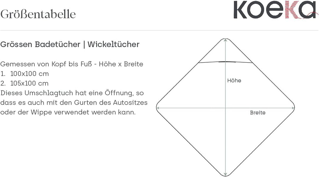 Koeka Baby Einschlagdecke - Ideal Für Unterwegs - Mit Plüsch - Faro - Musselin Baumwolle - Hellgrün