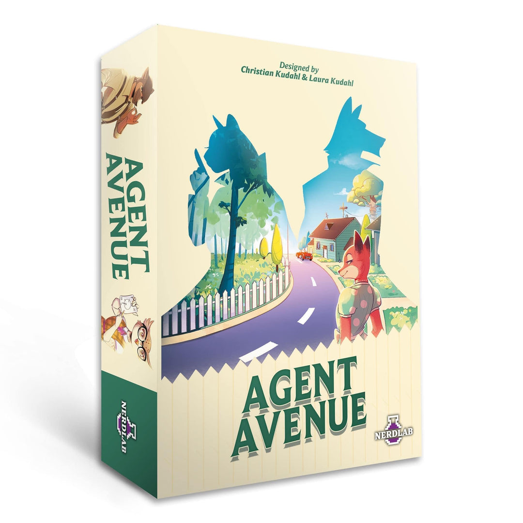 Agent Avenue, Strategisches Kartenspiel, 2-4 Spieler, 10-15 Min Spielzeit, Ab 8 Jahren, auf der Empf