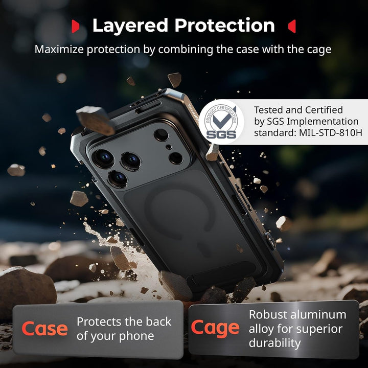 SMALLRIG Mobile Dual Handheld Kit für iPhone 17 Pro, Handyhalterung mit kabellosem Schnellverschluss