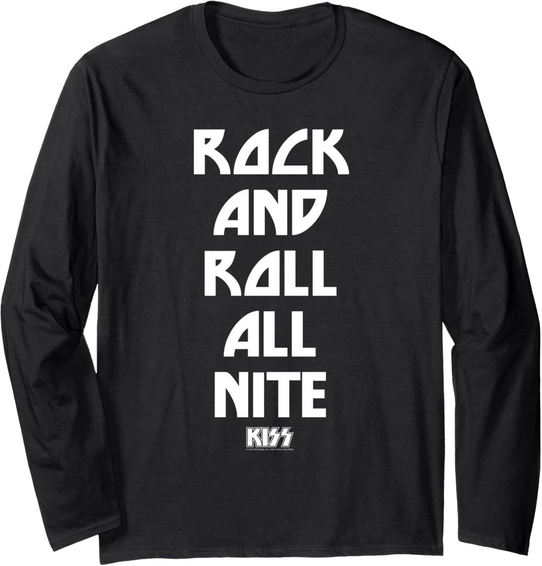 Kiss – Rock And Roll All Nite Lyric Langarmshirt
