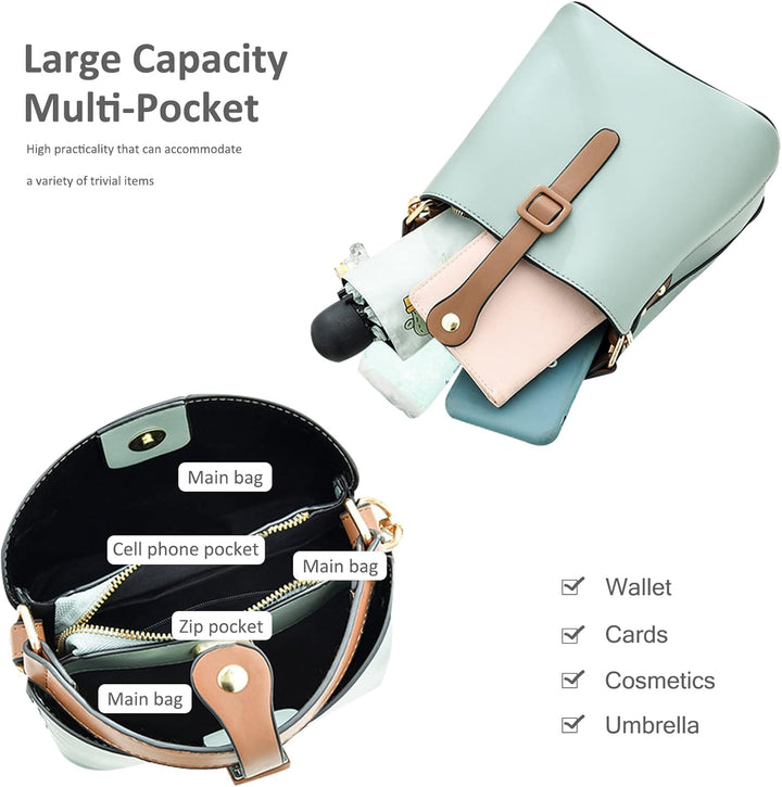 NICOLE & DORIS Damen Handtaschen Klein Schultertaschen Frauen Umhängetasche Stilvolle Beuteltasche H