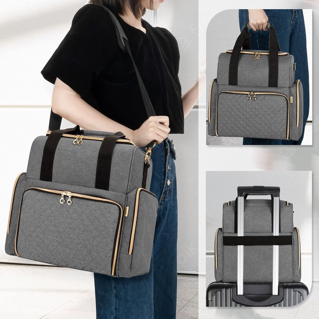 Luxja Kulturbeutel zum Tragen, Kulturtasche für Damen & Männer, Kosmetiktasche für Make up, Make Up