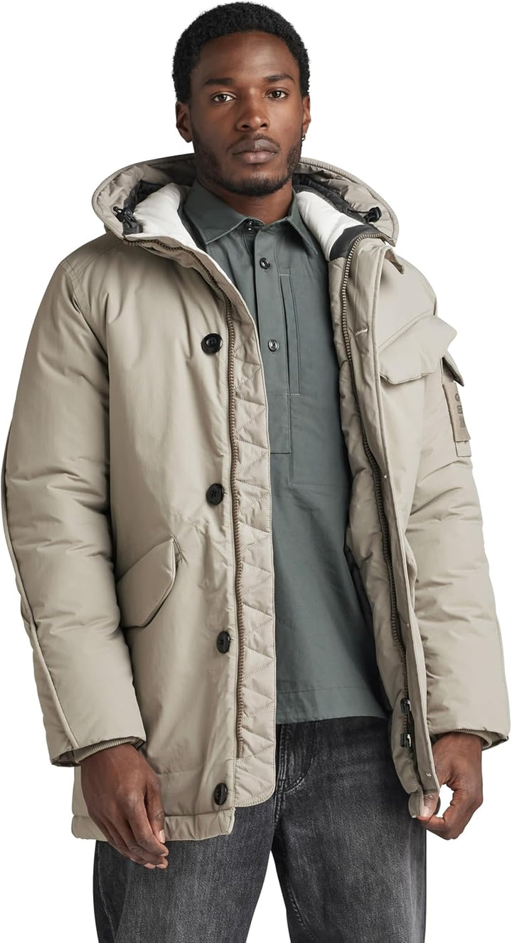 G-STAR Herren Vodan Padded Hooded Jacket S Grau (elephant skin D22713-D419-G106), S Grau (elephant s