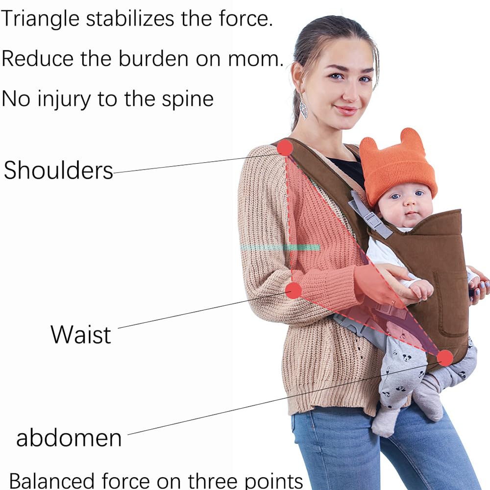 babytrage Neugeborene Ab Geburt, Tragetuch Baby Neugeboren, 4-in-1 Babytrage mit 4 Tragepositionen,