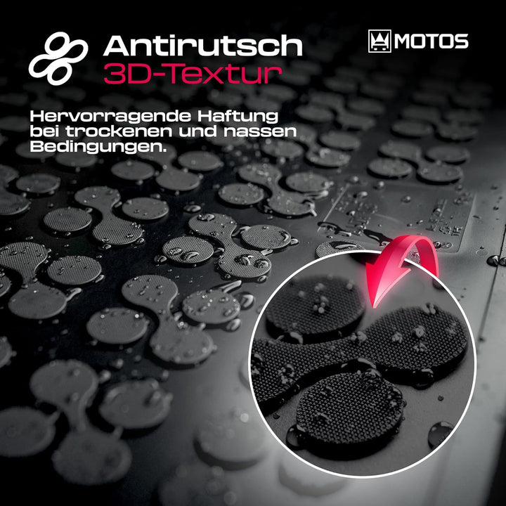 M MOTOS Antirutschmatte Auto Kofferraummatte passt für Renault Megane III 2009-2016 Kompletter Schut