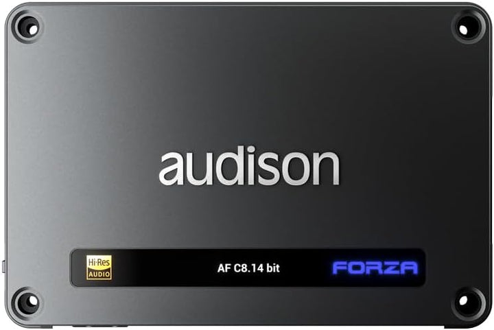 Audison AF C8.14 bit – 8-Kanal Class-D Verstärker mit 14-Kanal-DSP, 100W RMS an 2Ω, Präzise Klangabs