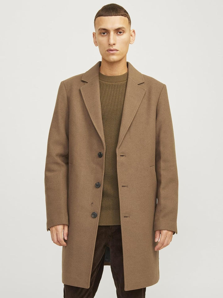 JACK & JONES Male Mantel Mantel M Khaki, M Khaki