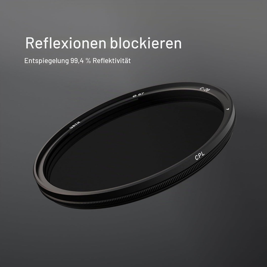 Urth 77mm Magnetisches Polfilter (Polarisationsfilter) CPL Filter (Plus+), 77mm magnetisch