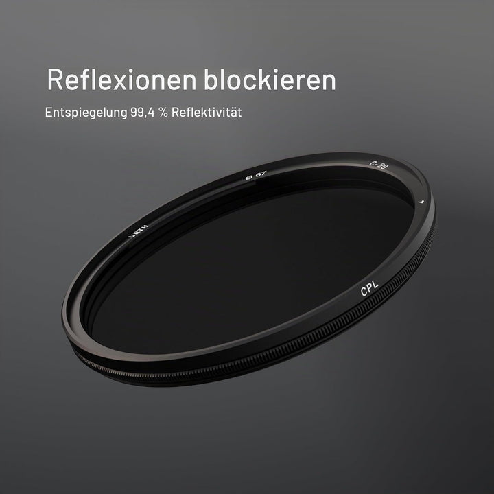 Urth 77mm Magnetisches Polfilter (Polarisationsfilter) CPL Filter (Plus+), 77mm magnetisch