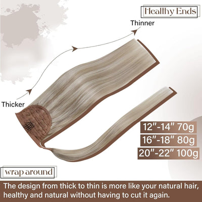 Hetto Blond Ponytail Extensions Echthaar Remy Zopf Echthaar Extensions Naturlich Echthaar Ponytail E