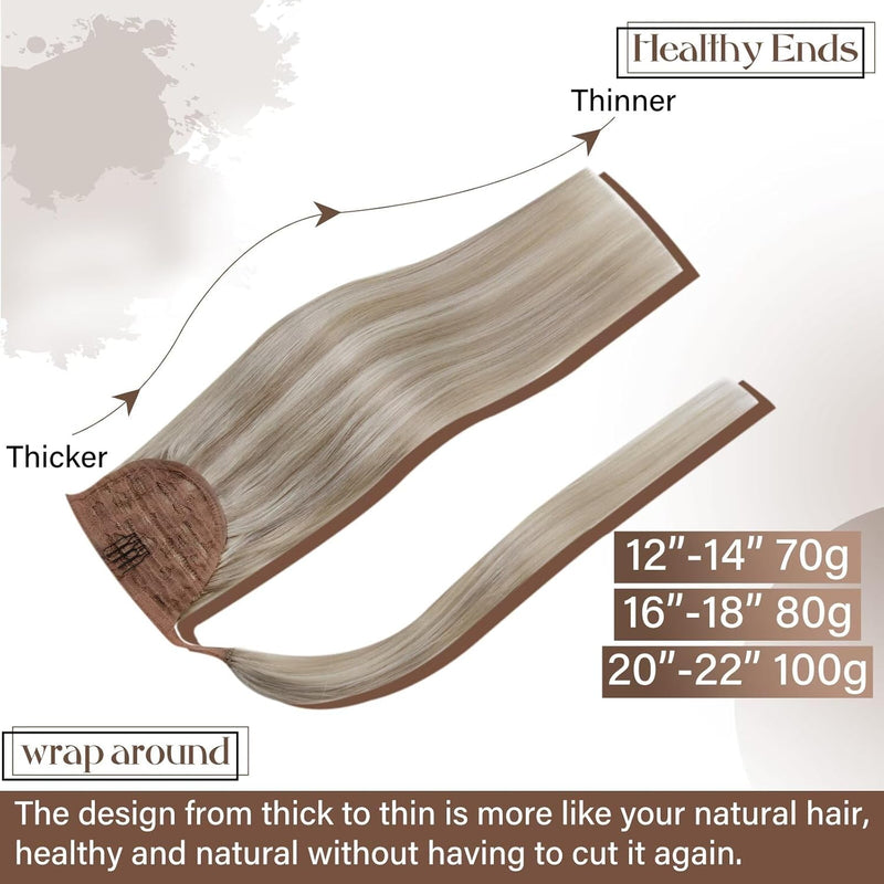 Hetto Blond Ponytail Extensions Echthaar Remy Zopf Echthaar Extensions Naturlich Echthaar Ponytail E