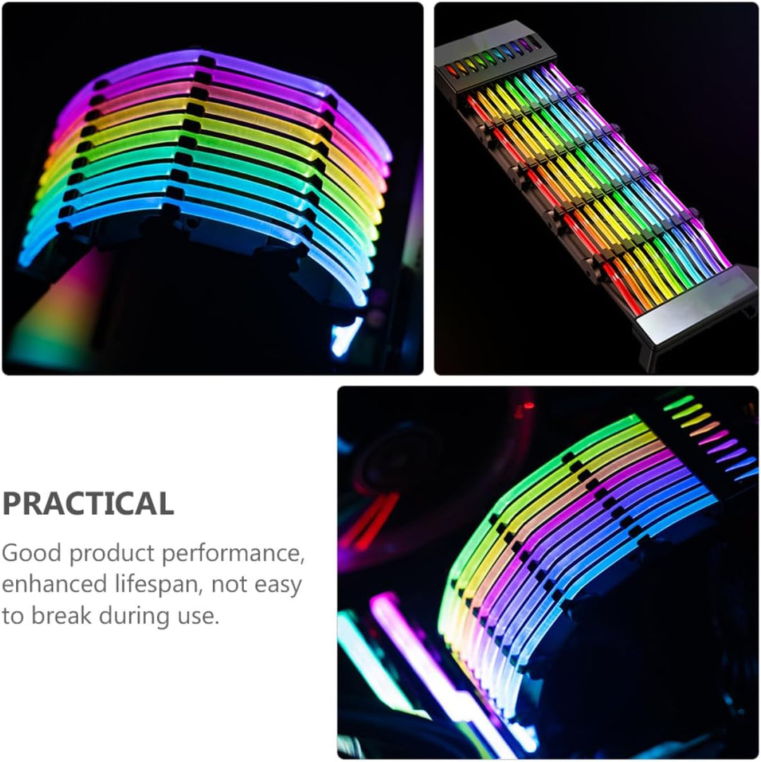 Garneck 3 Pin Argb Verlängerungskabel RGB Netzteil Ummantelt 24 Pin ATX Mainboard Computer Zubehör