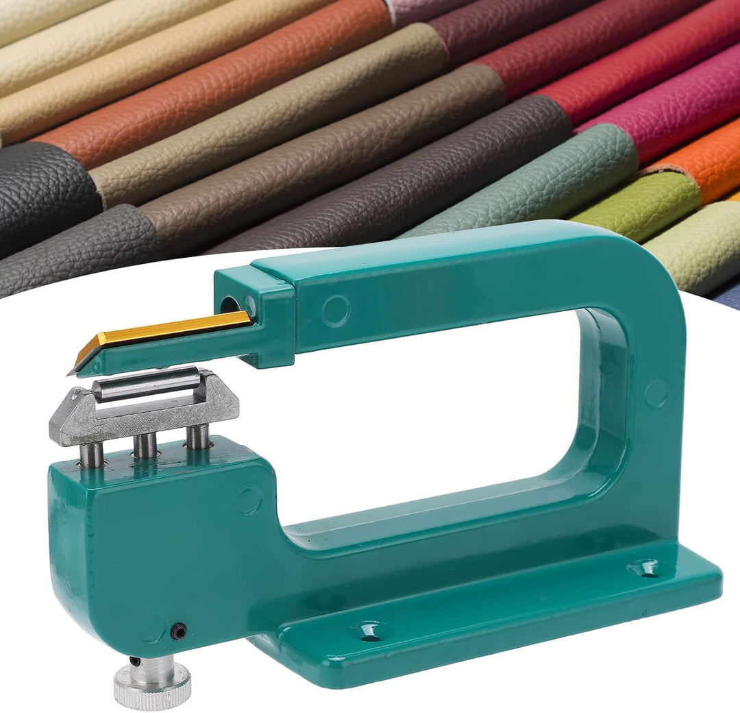 Lederspalter-Schäler-Set, Lederspaltmaschine mit 5 Klingen, 3 Schraubenschlüsseln und 3 Rollen, Lede
