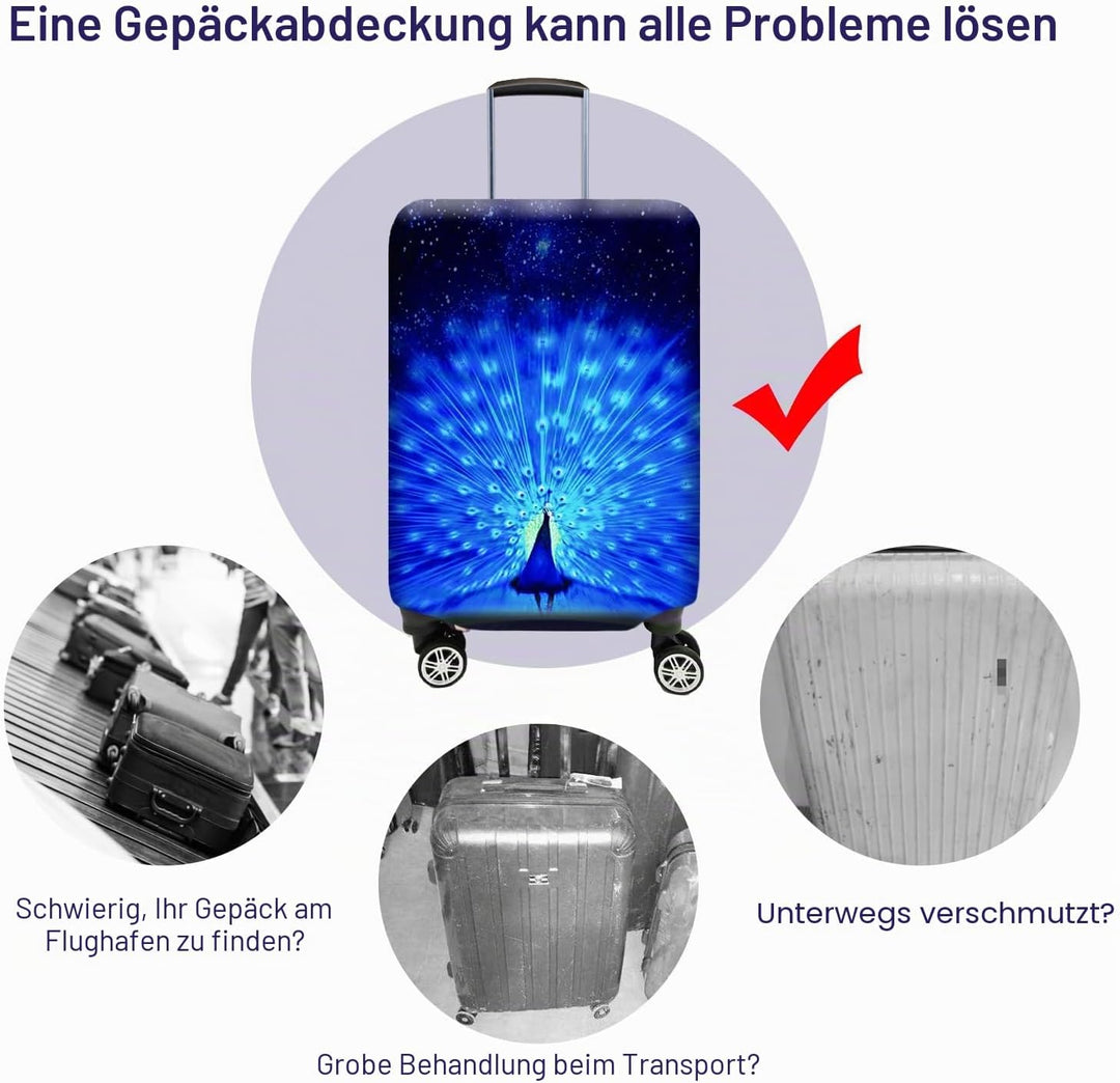 7-Mi Reisegepäck Protector Koffer Abdeckung 19"-30" Gepäckschutzhülle, S (Passend für 19 "-20" Troll