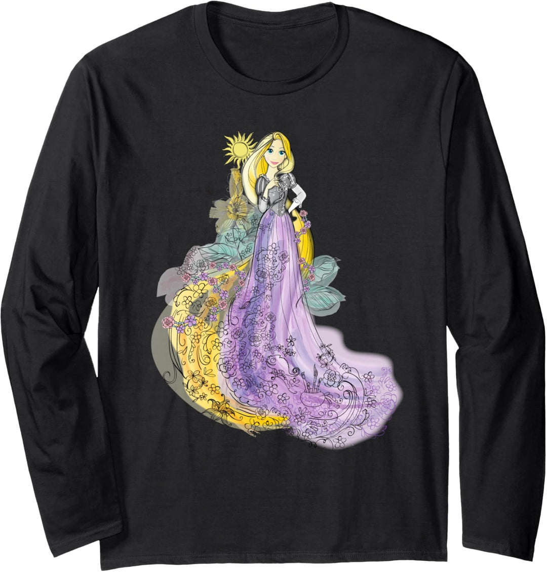 Disney Rapunzel Watercolor Langarmshirt