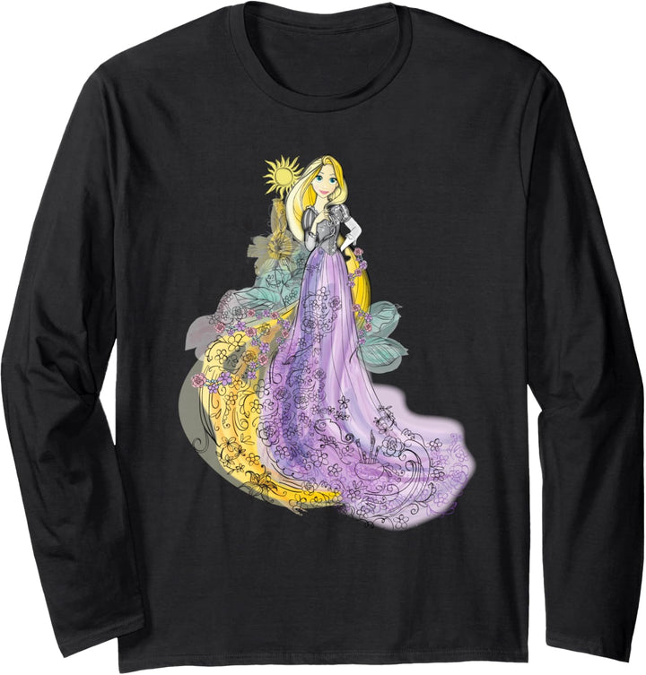 Disney Rapunzel Watercolor Langarmshirt