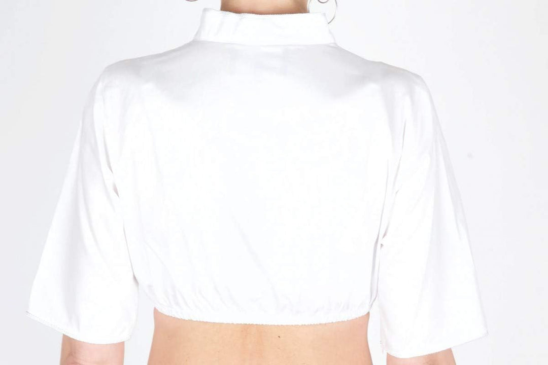Kinga Mathe Dirndlbluse Paula 1416-2 Weiss 34 Weiss, 34 Weiss