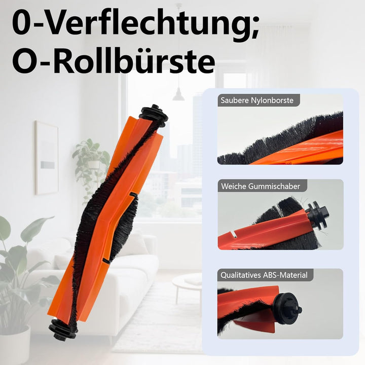 Homruich 23 Stück Zubehör für Xiaomi X20 Max / X20 Pro Staubsauger Ersatzteil, 1 Hauptbürste, 4 Filt