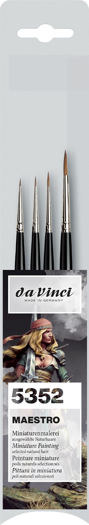 Da Vinci Maestro Kolinsky Tabletop Set, kurzstielig, Grün