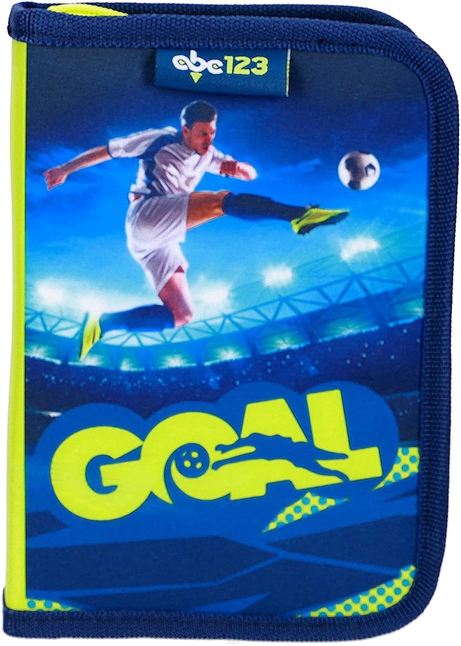 SCOOLSTAR Fussball Schulranzen Schultornister Junge 1 Klasse Schulrucksack Schultasche | SET 3 tlg.