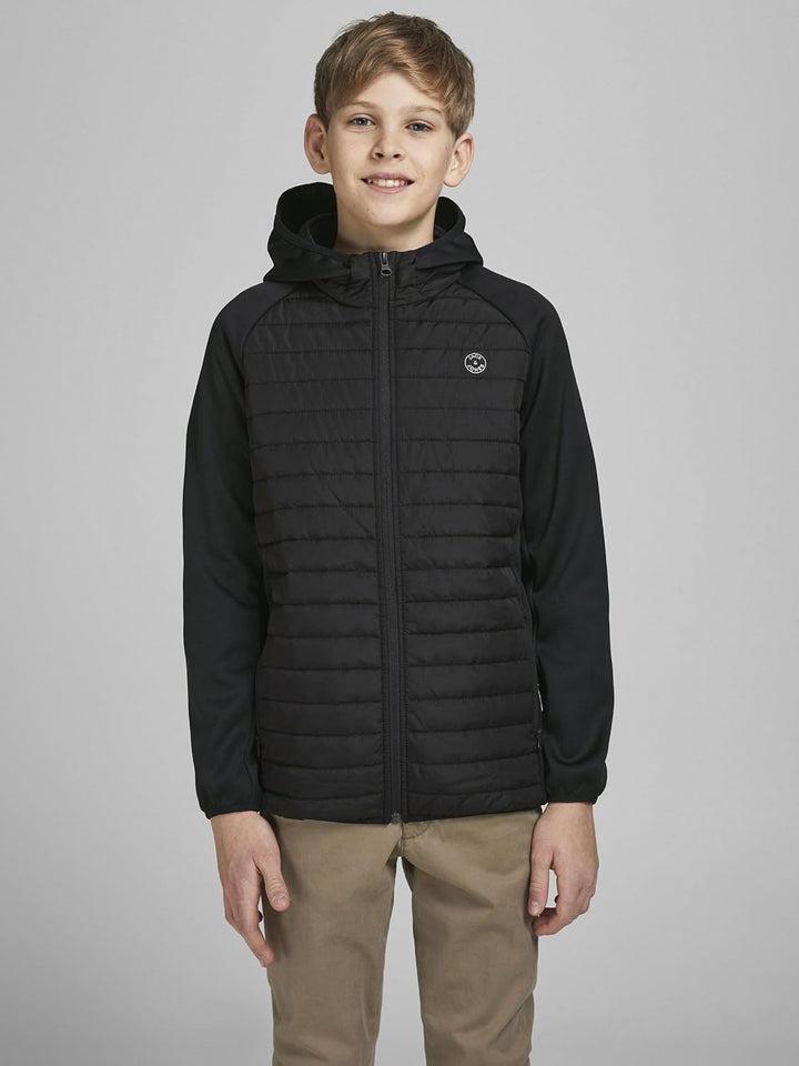JACK & JONES Boy Hybridjacke Hybridjacke Junior, 128 Black/