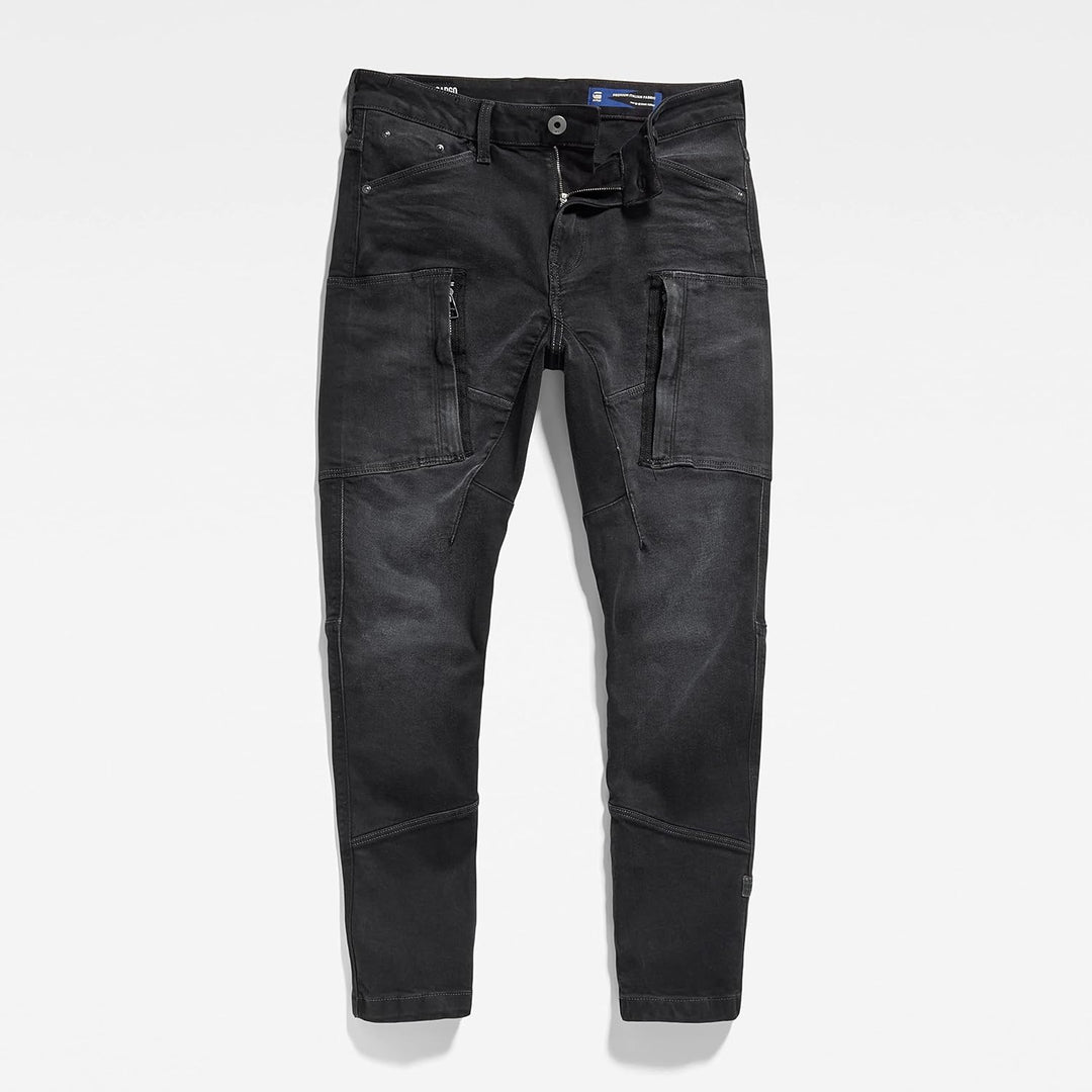 G-STAR RAW Herren Denim Cargo 3D Skinny Jeans 31W / 30L Grau (Worn in Black Onyx D22075-c910-c942),