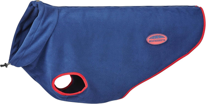 2022 Weatherbeeta Comfitec Fleece Zip Dog Coat 1003457 - Navy/Red - 40cm, 40cm