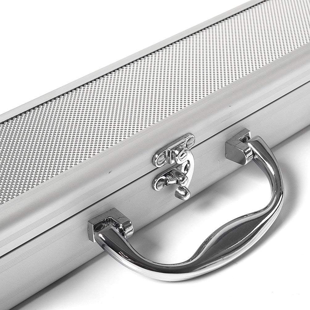 CUESOUL 57" Handcraft 3/4 Jointed Snooker Queues with Mini Butt End Extension Packed in Aluminium Kö