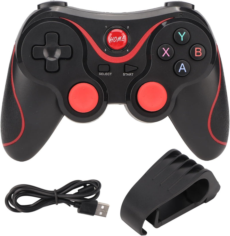 Wireless Gaming Controller, X3 Computer Game Controller Wiederaufladbares Gamepad Fit für Android fü