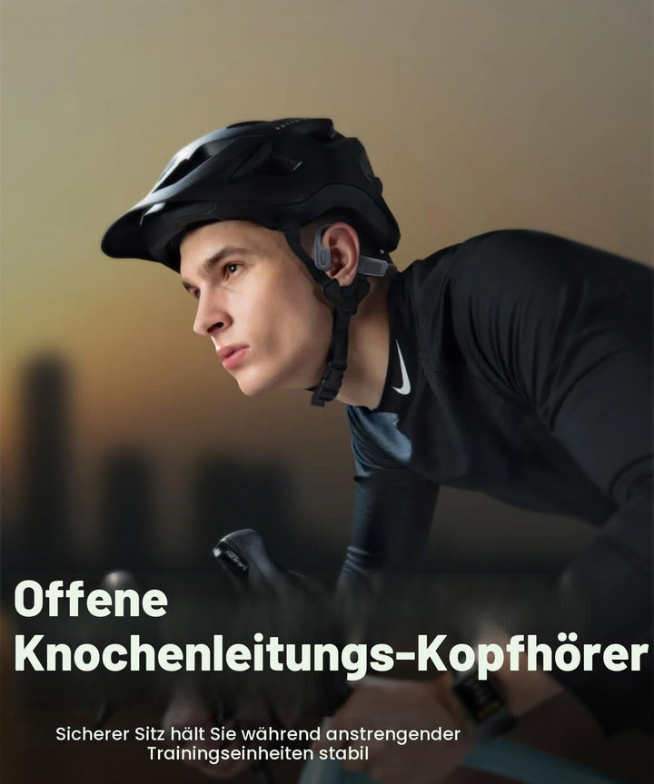 MONODEAL Kopfhörer Schwimmen, IP68 Knochenschall Kopfhörer Bluetooth 5.3 Sport Bone Conduction Kabel