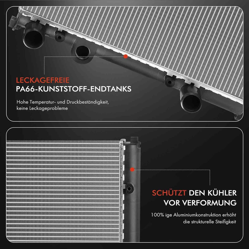 Frankberg Kühler Wasserkühler Motorkühler Kompatibel mit Cordoba 6K1 6K2 1.4L-2.0L 1993-2002 Inca 6K