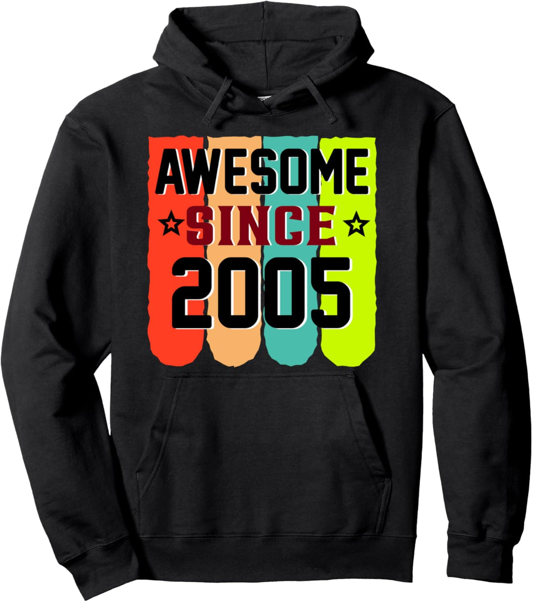 18 Year Old Vintage 2005 Limited Edition 18th Birthday Pullover Hoodie
