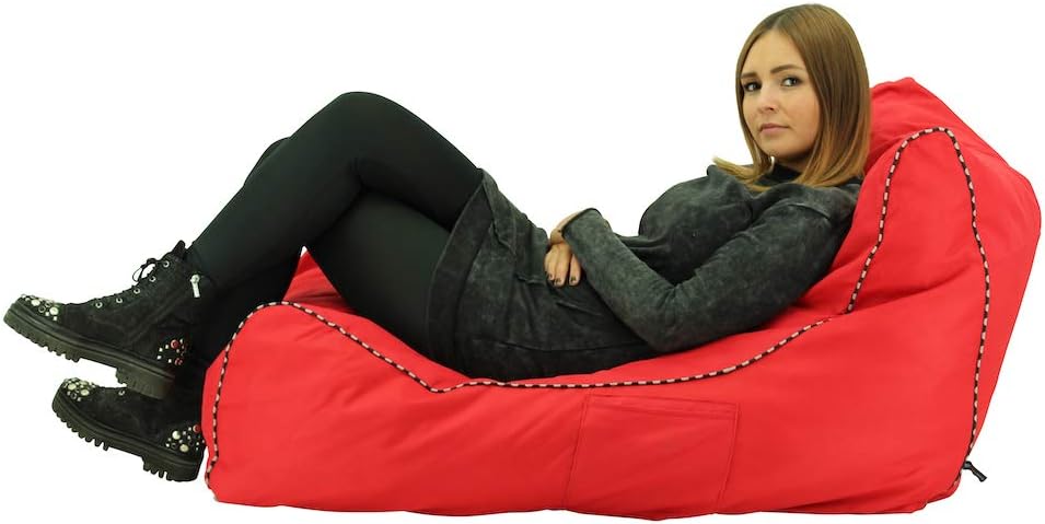 Happy Home Company 11414 Bean Bag Liege Sitzsack 110 cm- ROT