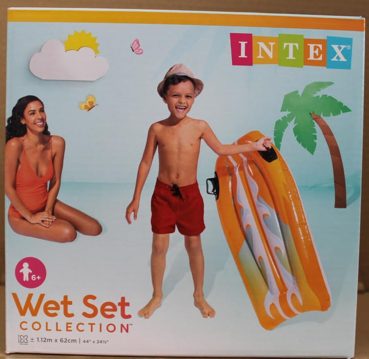 Intex Joy Rider - Aufblasbarer Wellenreiter - Rot + Gelb Rot + Gelb 2, Rot + Gelb 2