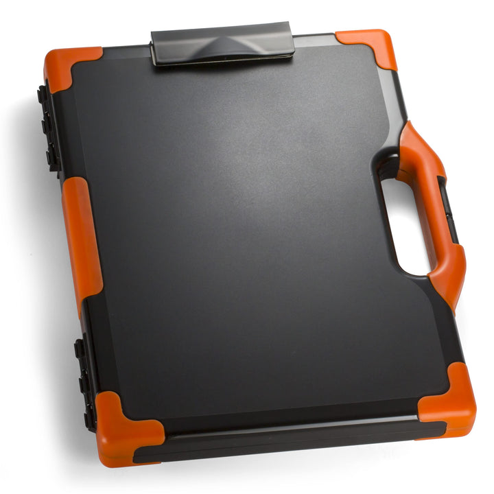 Officemate Carryall 83326 Klemmbrett-Aufbewahrungsbox, Brief-/Rechtsgrösse, Schwarz und Orange, 40,6