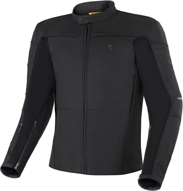 SHIMA SHADOW TFL Motorradjacke Herren | Premium Biker-Lederjacke Belüftet mit CE Rücken, Schulter un