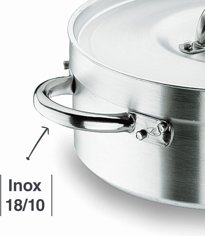 Lacor Bratentopf mit Deckel Grösse: 70L niedriger Topf 60 cm, niedriger Topf 60 cm