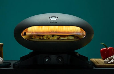 Morsø Forno Spin – Pizzaofen Gas mit rotierendem Pizzastein, Outdoor Ofen für Pizza aus Aluminium, i