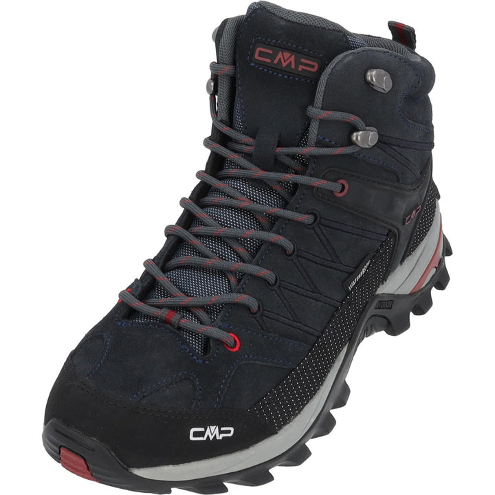 CMP Herren Rigel Mid Shoe Wp Trekking-& Wanderstiefel 39 EU Asphalt Syrah, 39 EU Asphalt Syrah