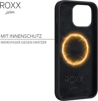 Roxx Black Next Era Hülle | Weltweit Einzigartig | Für iPhone 14 Pro | Für MagSafe | Hardcase | Inne