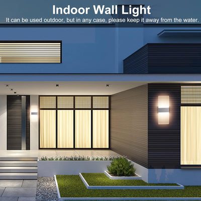 ChangM 4 Stücke Wandleuchte Innen LED 12W Wandlampe Acryl Wandbeleuchtung Modern für Wohnzimmer Schl
