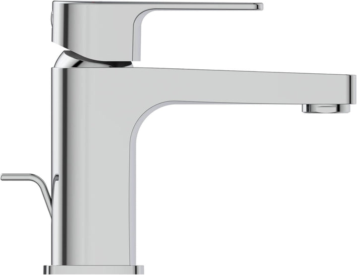 Ideal Standard BC685AA Cerafine D Waschtischarmatur mit Zugknopf-Ablaufgarnitur Auslaufhöhe 80mm Aus